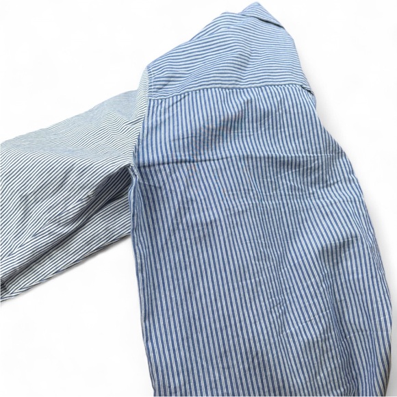 Ba&sh Striped Button-Down Long Sleeve Shirt Size M - Picture 10 of 11